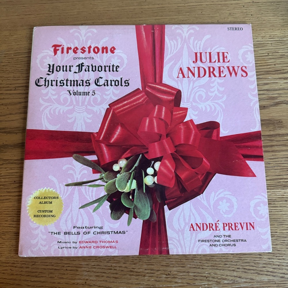 Julie Andrews Firestone Your Favorite Christmas Carols Volume 5 Vinyl‎ Record LP